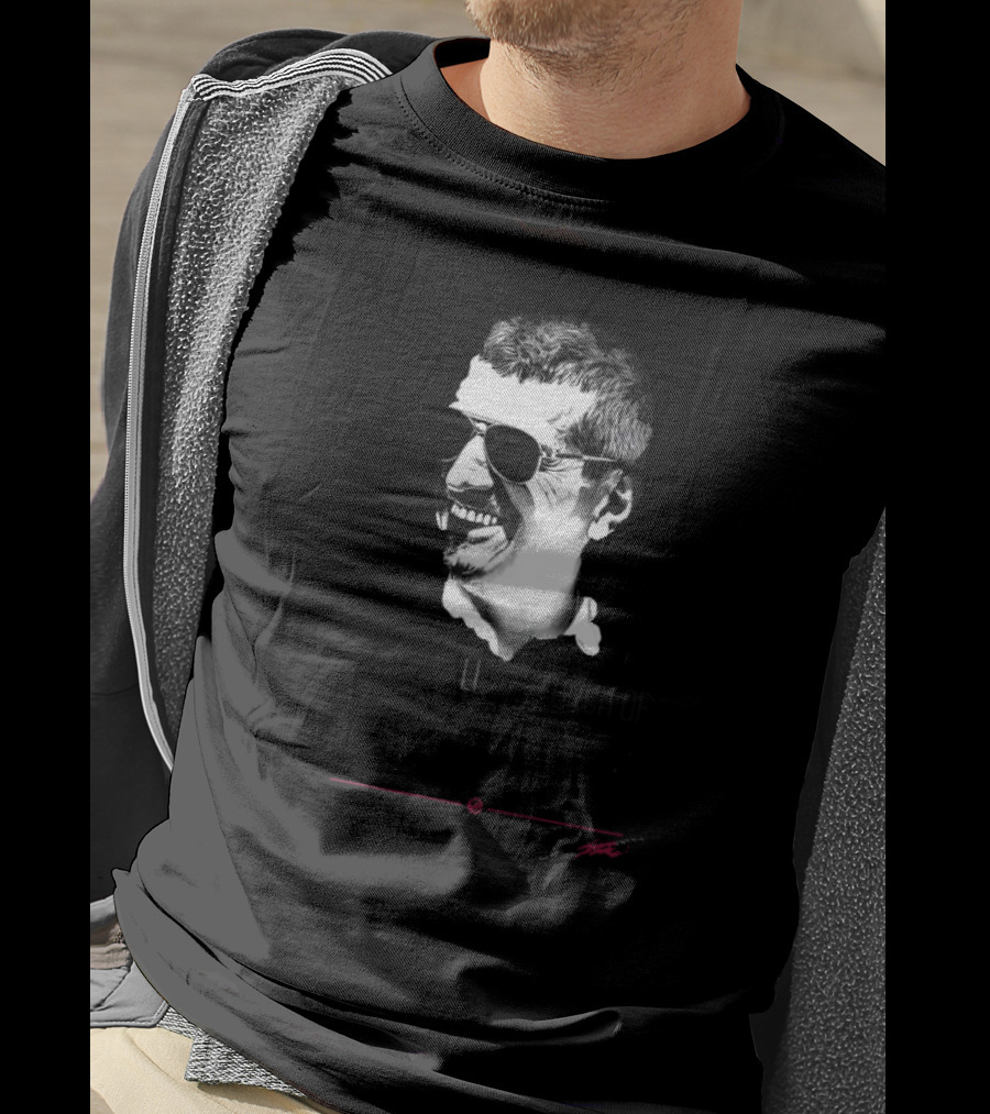 Guenther Steiner We Look Like A Bunch Of Legends Black And White Portrait With Sunglasses T-Shirt