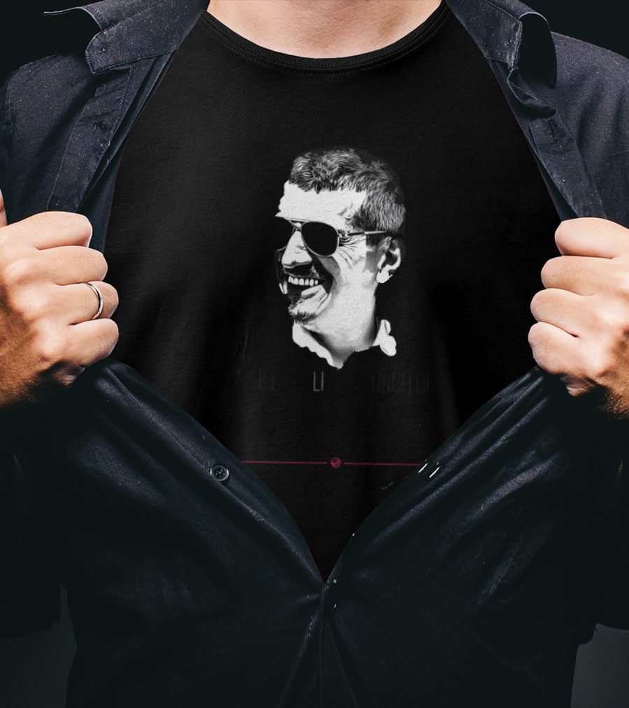 Guenther Steiner We Look Like A Bunch Of Legends Black And White Portrait With Sunglasses T-Shirt