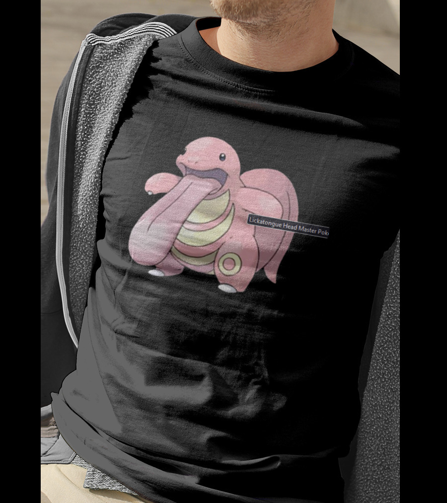 Lickatongue Head Master Pokemon Character Image T-Shirt