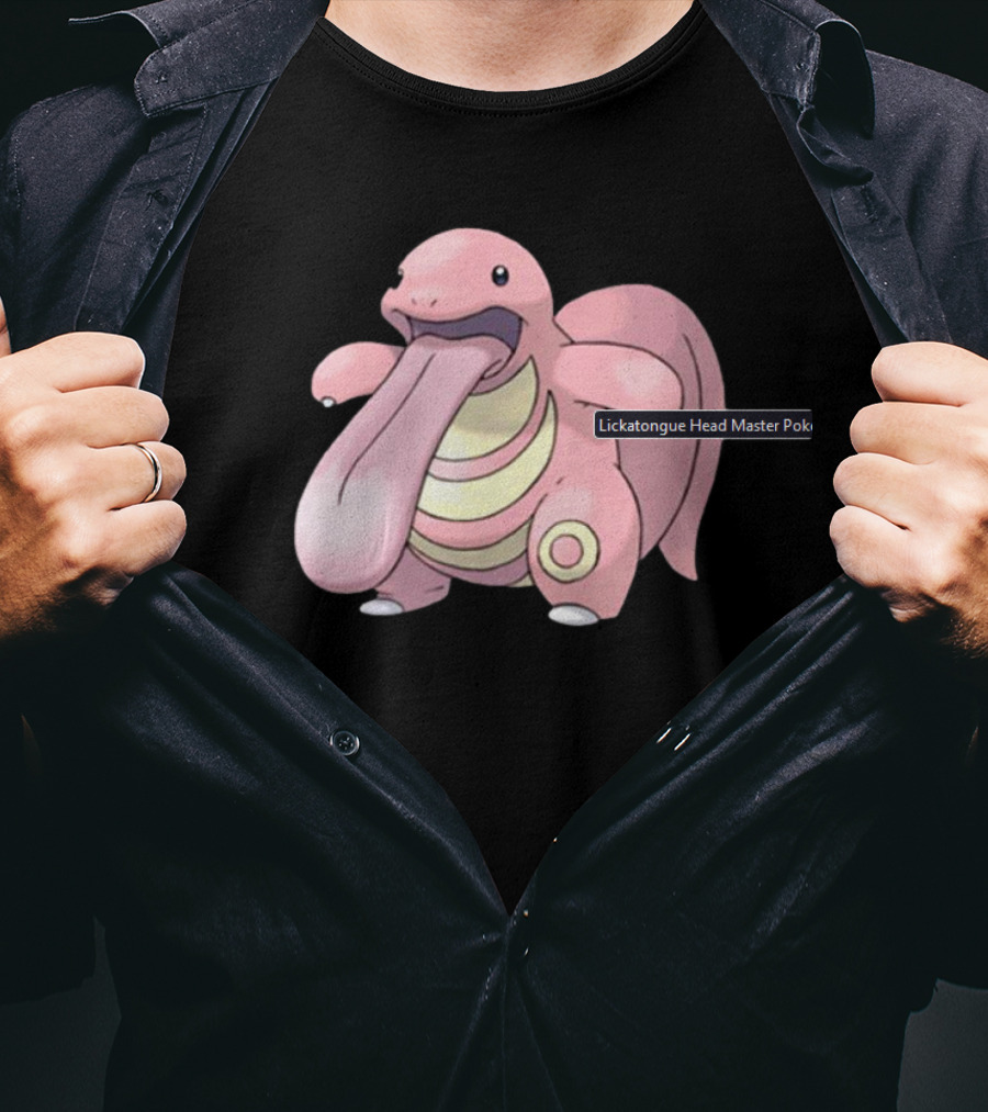 Lickatongue Head Master Pokemon Character Image T-Shirt