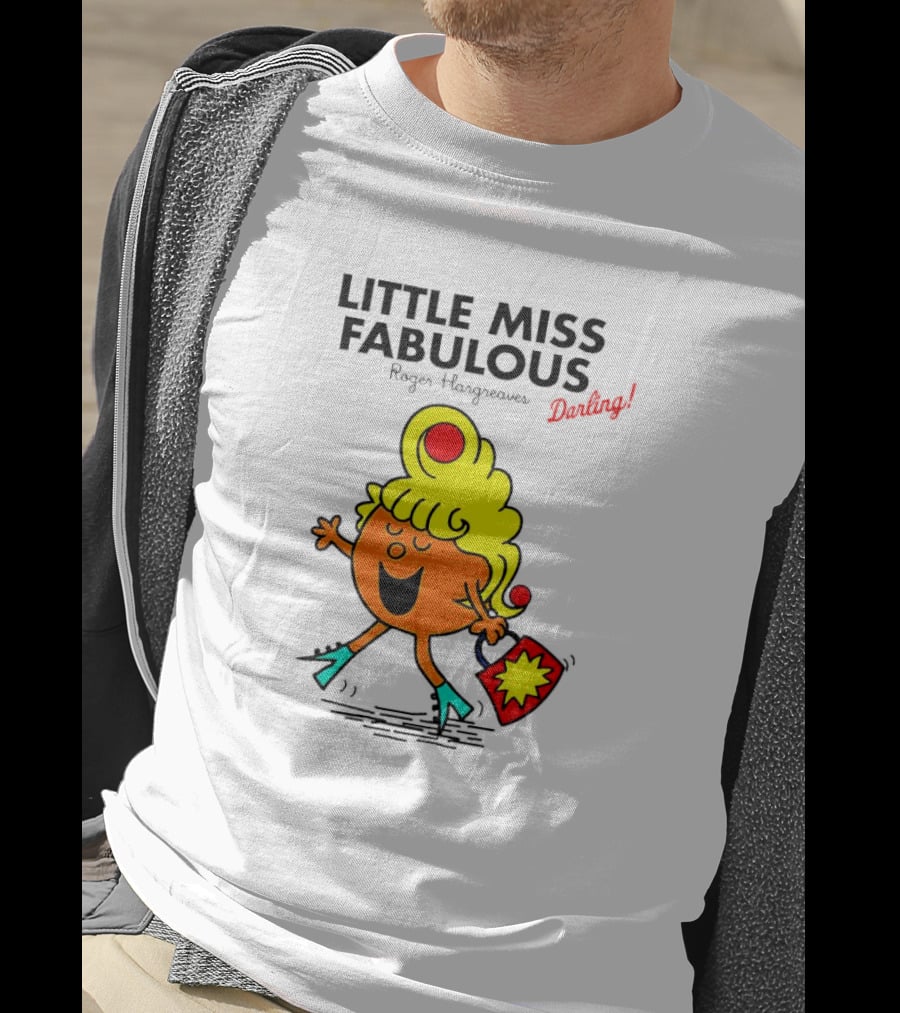 Little Miss Fabulous Roger Hargreaves Darling Vibrant Character Pose T-Shirt
