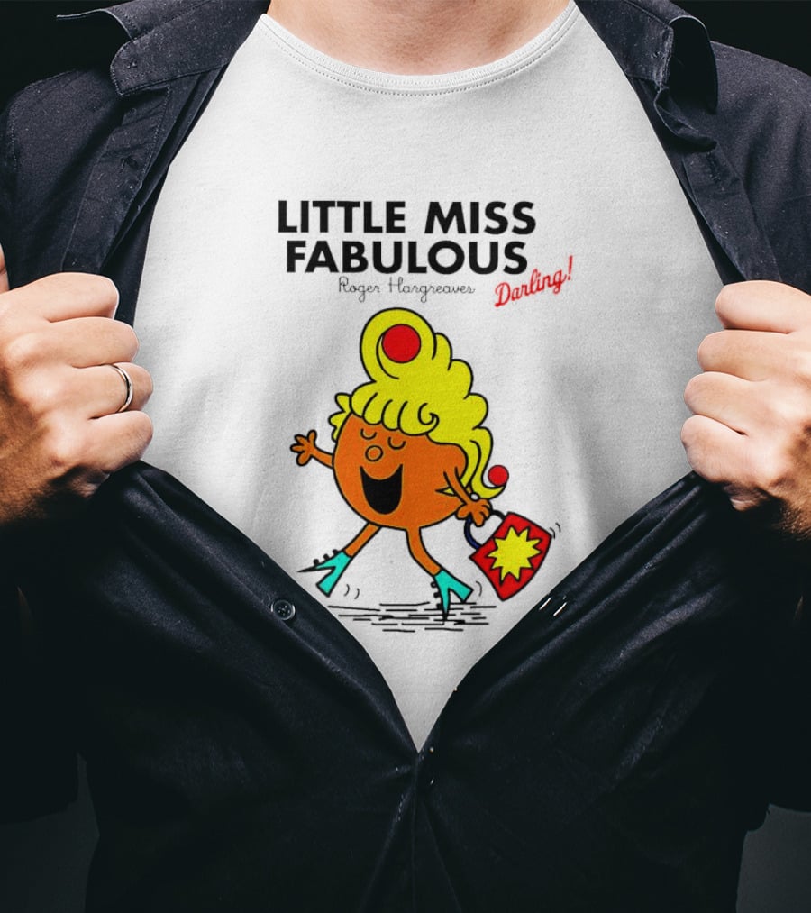 Little Miss Fabulous Roger Hargreaves Darling Vibrant Character Pose T-Shirt