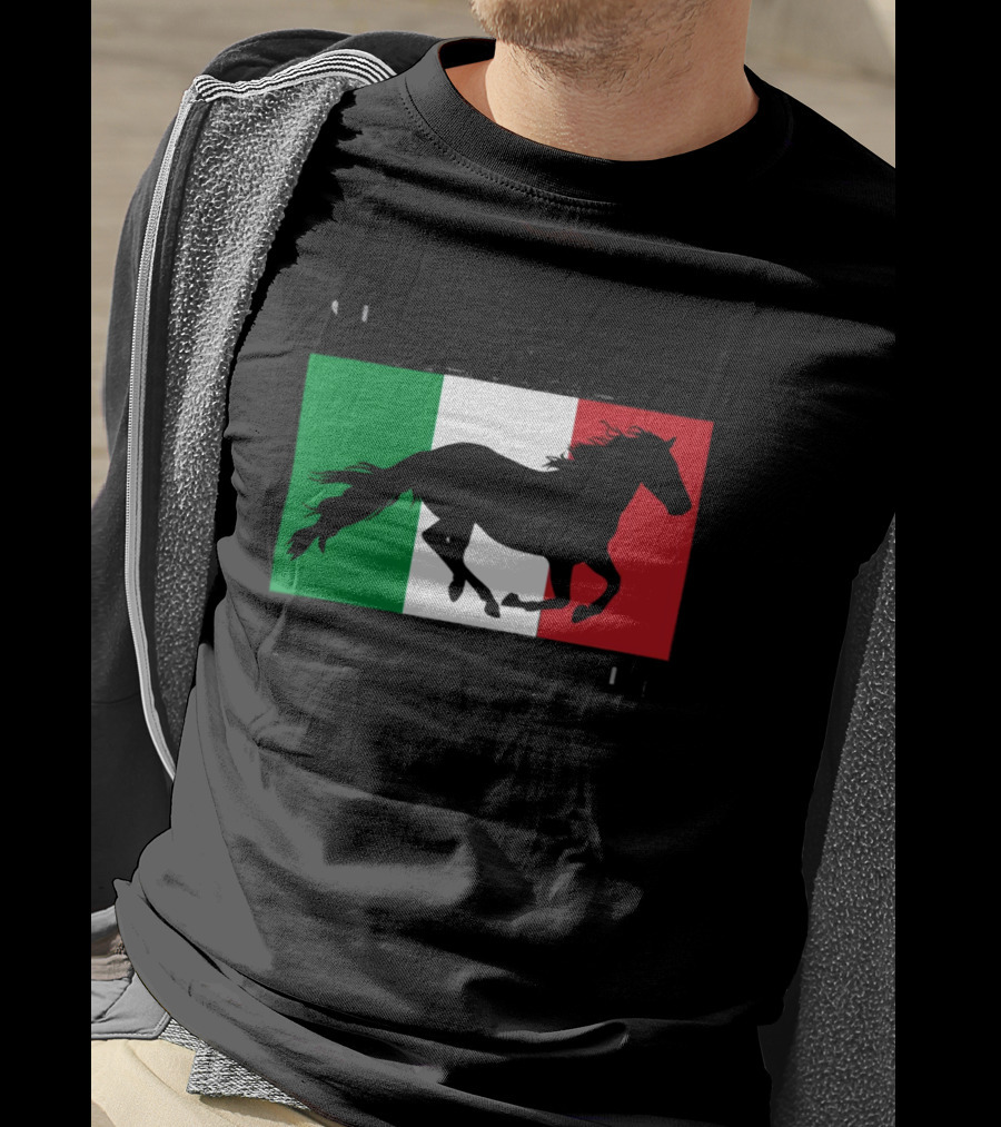 Save A Stallion Ride An Italian Italy Flag Stallion T-Shirt
