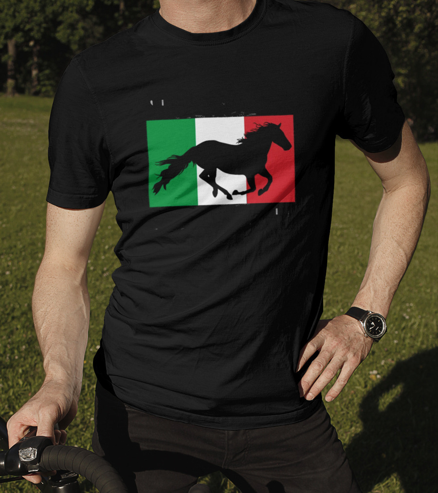 Save A Stallion Ride An Italian Italy Flag Stallion T-Shirt