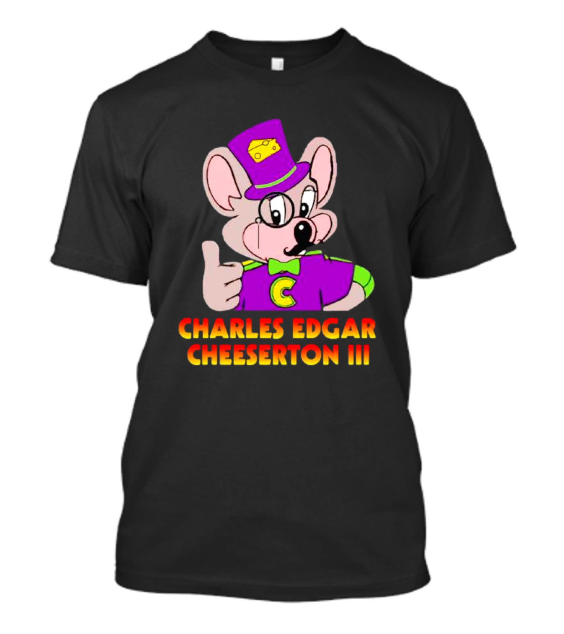 Ted Lasso Charles Edgar Cheeserton III Mouse With Purple Hat And Cheese T-Shirt