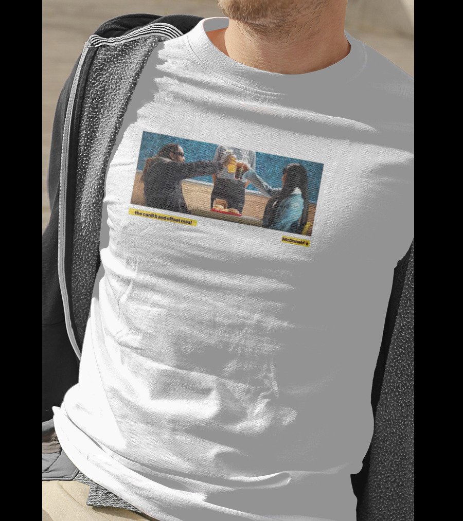 The Cardi B And Offset Meal McDonald's Celebration At Table T-Shirt