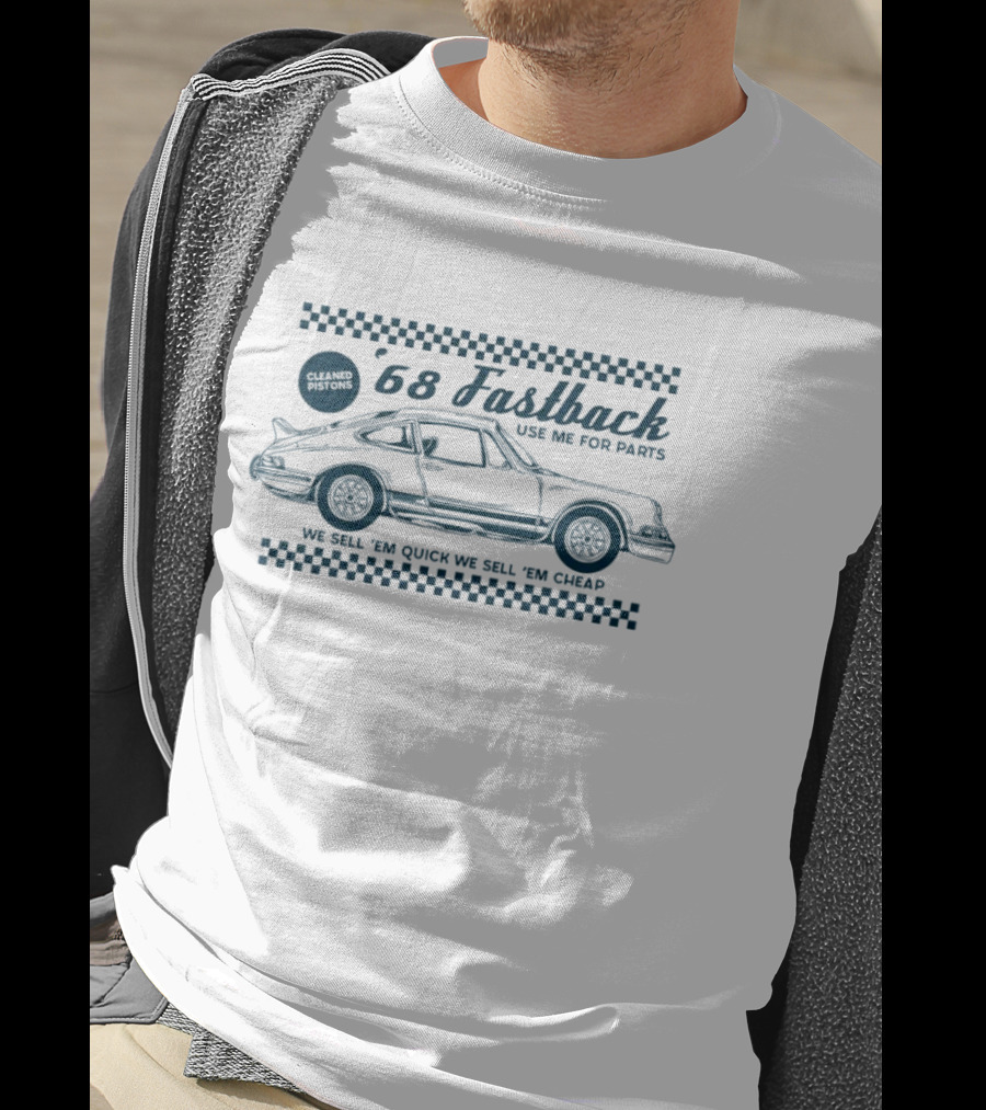68 Fastback Classic Repair Parts Retro Car Enthusiast T-Shirt