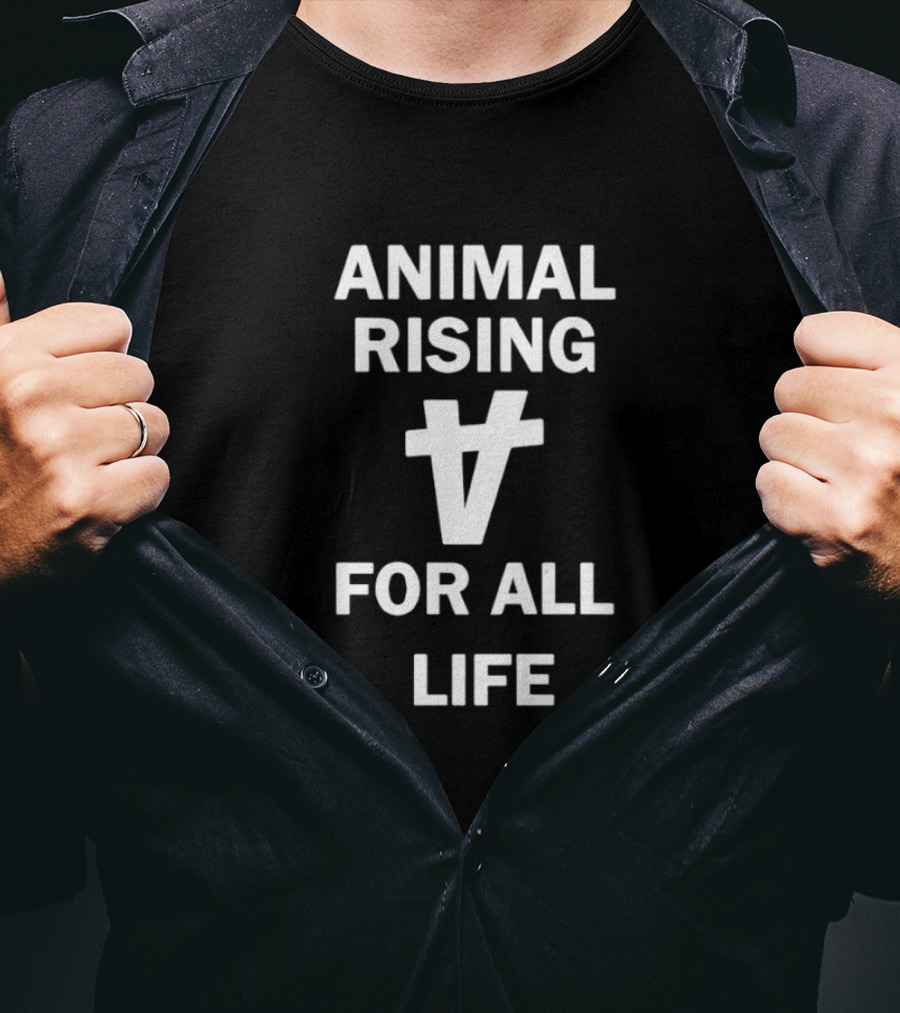 ANIMAL RISING FOR ALL LIFE Vegan T-Shirt