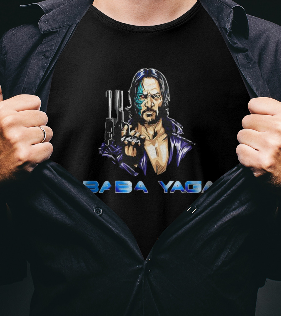 Baba Yaga Wickminator John Comic Style Guns T-Shirt