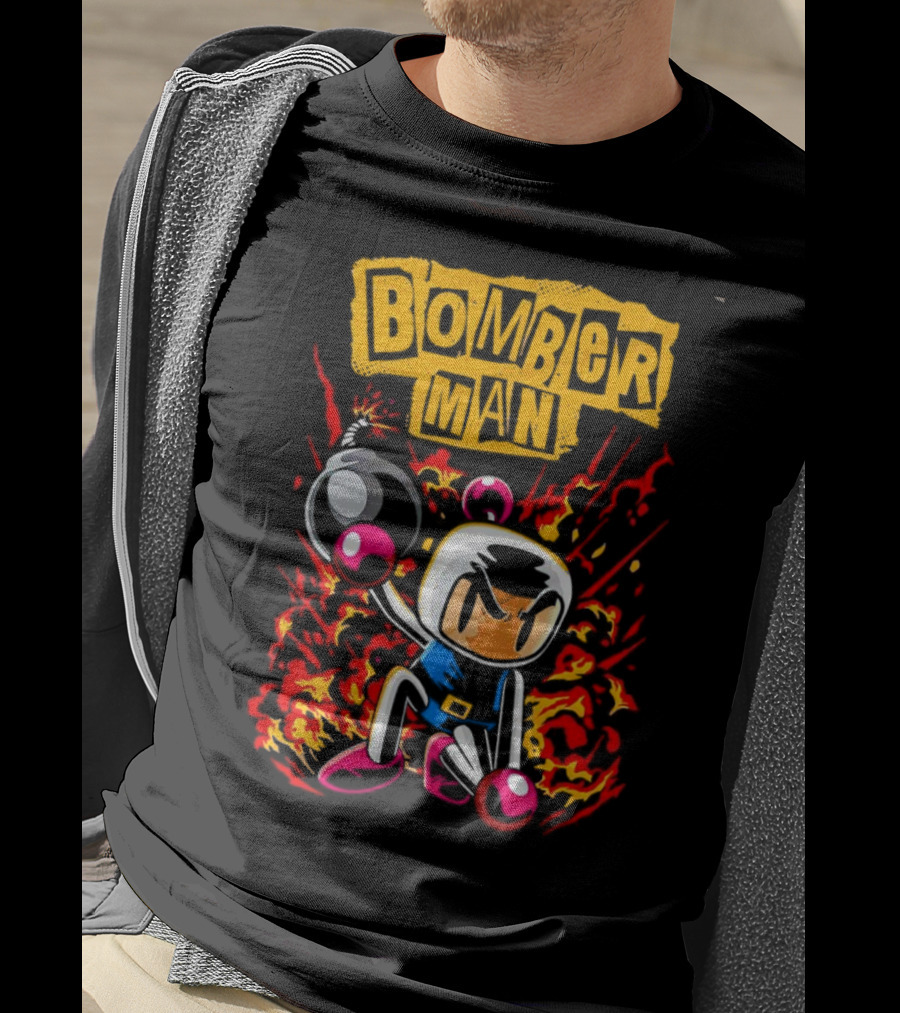 Bomberman Dynamic Action Explosion Iconic T-Shirt