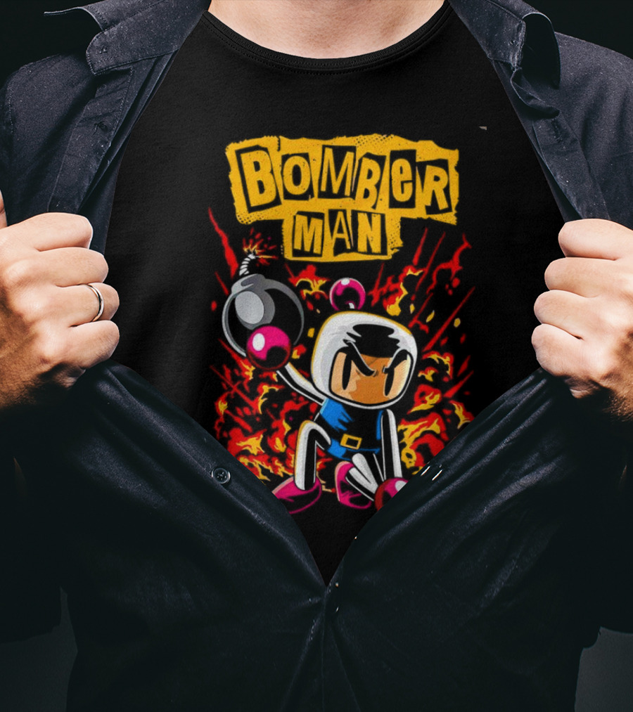 Bomberman Dynamic Action Explosion Iconic T-Shirt
