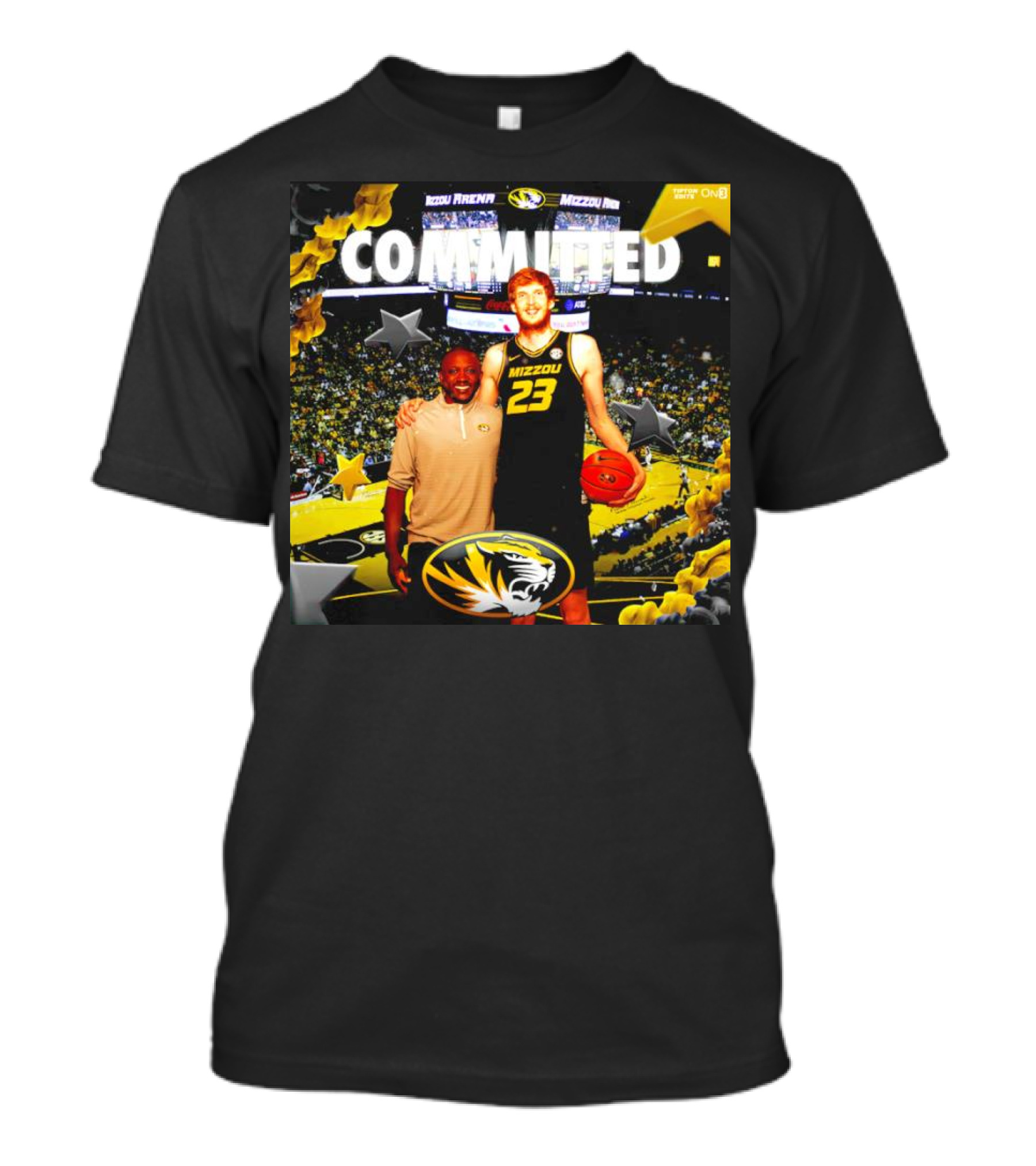 Connor Vanover Mizzou Arena Basketball Commitment With Tigers T-Shirt