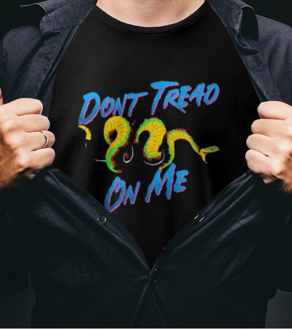 Dont Tread On Me Neon Snake T-Shirt