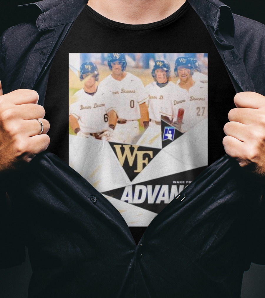 NCAA Baseball Wake Forest Demon Deacons Advance To Supers T-Shirt