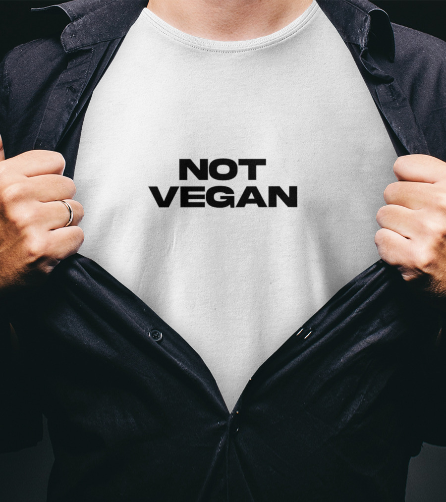 NOT VEGAN Black T-Shirt