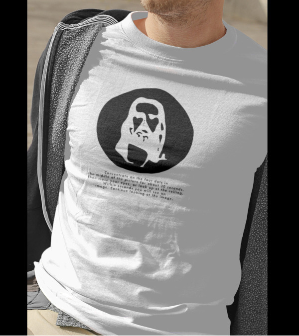 Concentrate On The Four Dots For 30 Seconds To See The Image T-Shirt