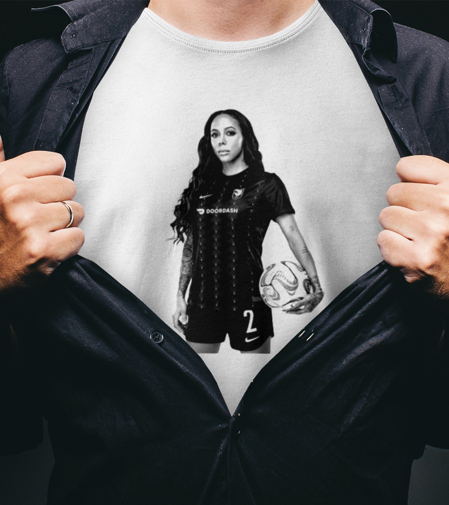 League Sydney Leroux 2 DoorDash Soccer T-Shirt