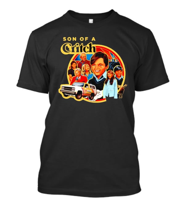 Son Of A Critch Family Adventure With Classic Car And Moose T-Shirt
