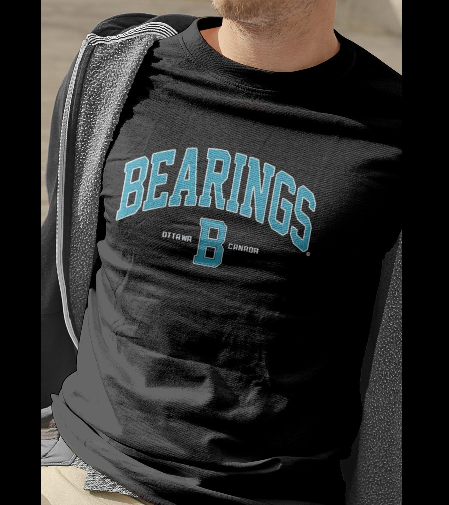Bearings Ottawa B Canada Blue Athletic T-Shirt
