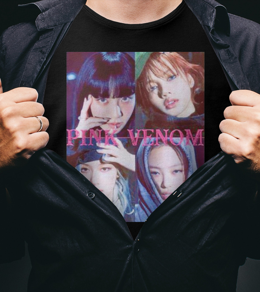 BLACKPINK Born Pink Pink Venom Album Cover T-Shirt