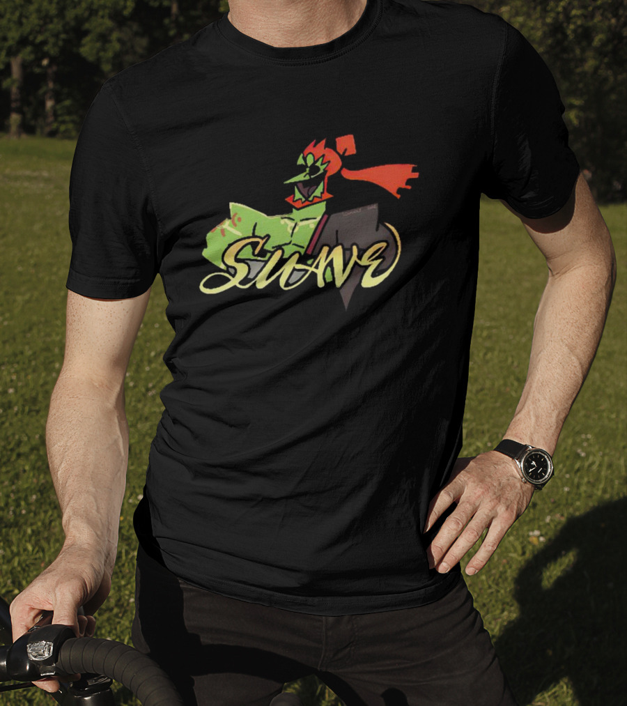 CucuI Ganon Dos Suave Green Red Masked Character T-Shirt
