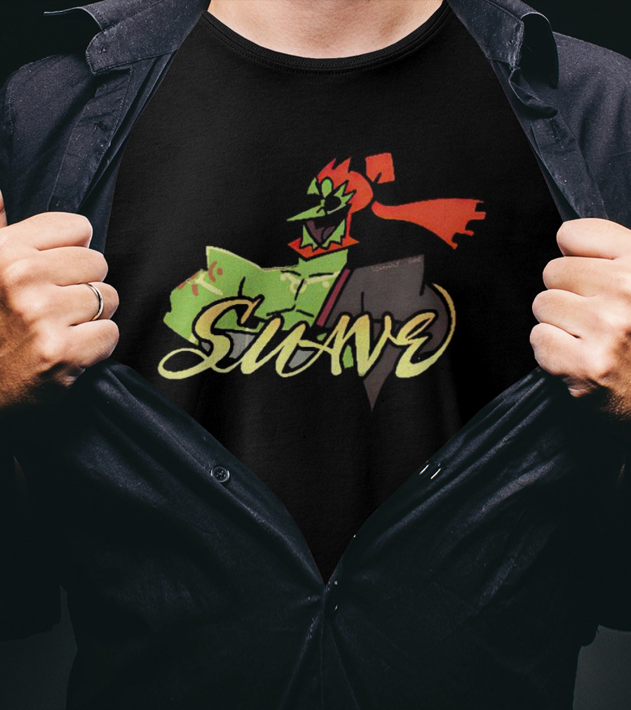 CucuI Ganon Dos Suave Green Red Masked Character T-Shirt