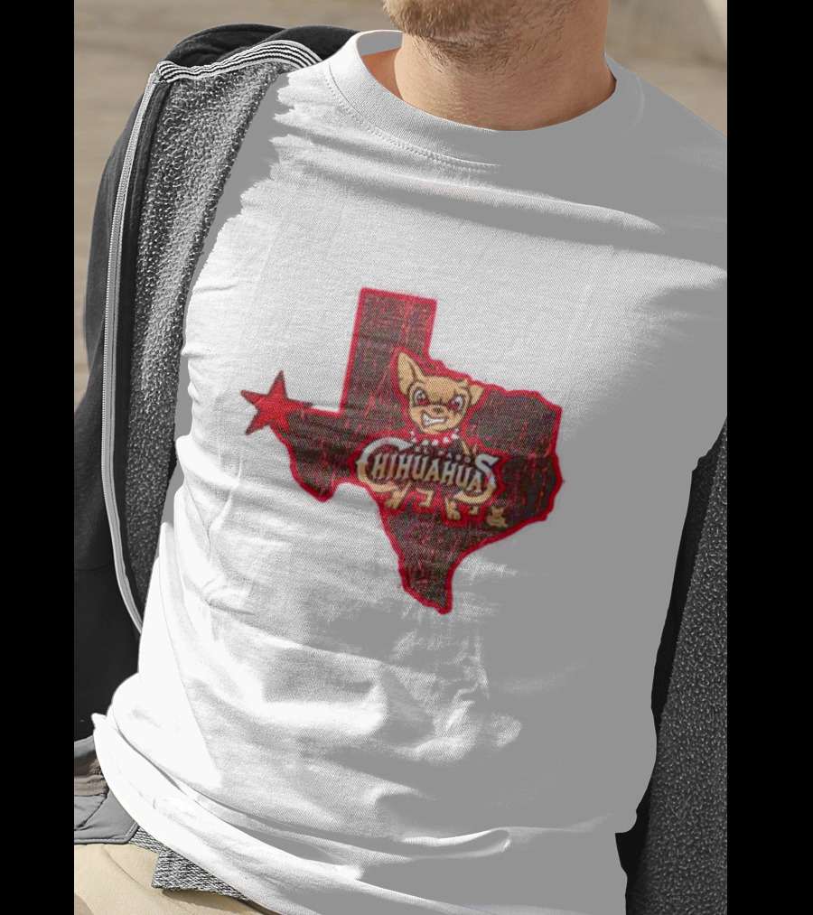 El Paso Chihuahuas Texas Map Star T-Shirt