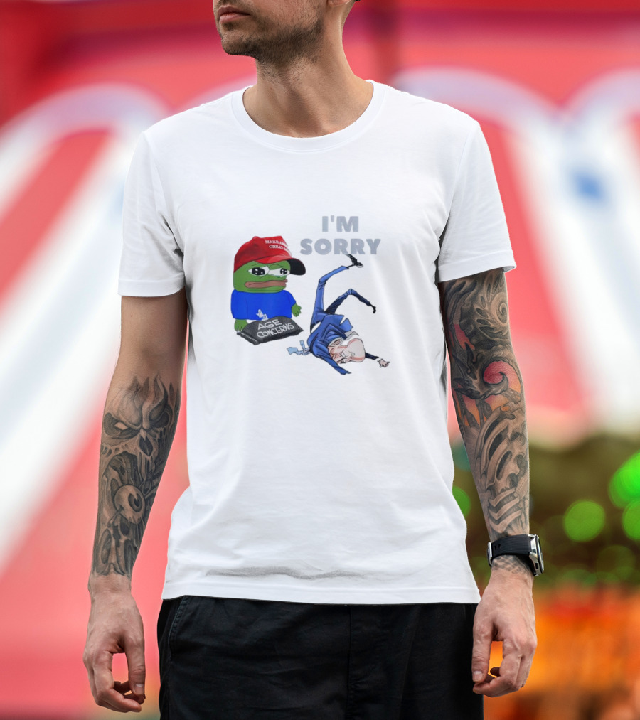 I'M SORRY FROG MAKE AMERICA GREAT AGAIN AGE CONCERNS BIDEN FALLING T-Shirt