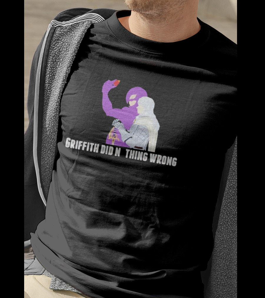 Griffith Did Nothing Wrong Berserk Fandom Eclipse Symbol Purple And White Armor Figure T-Shirt