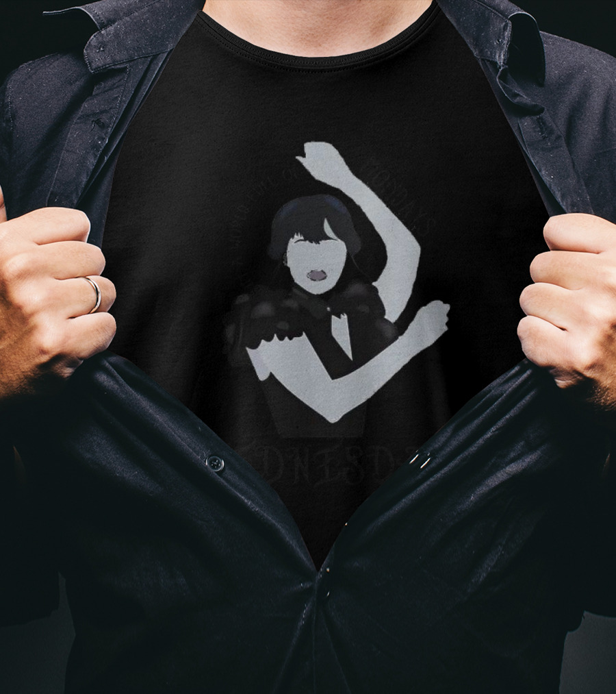 In A World Full Of Mondays Be A Wednesday Addams Dance Pose T-Shirt