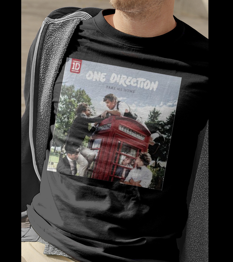 One Direction Take Me Home Red Telephone Booth Scene T-Shirt