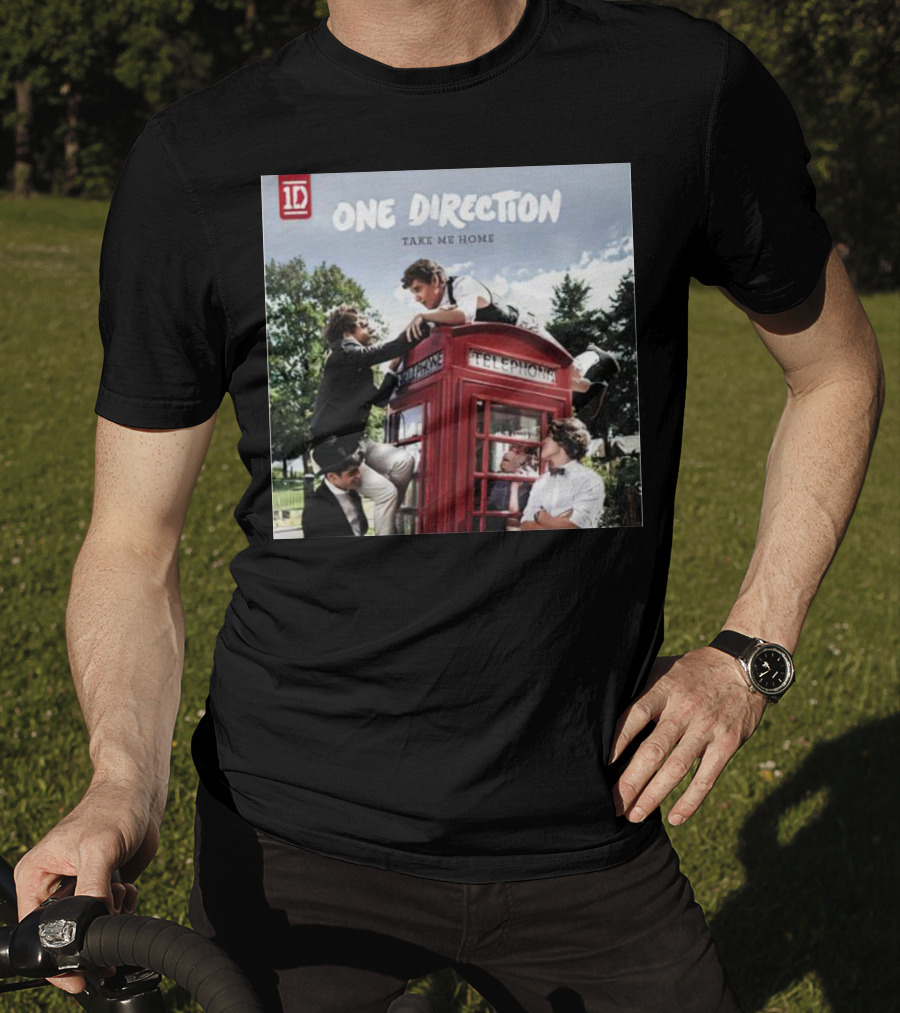 One Direction Take Me Home Red Telephone Booth Scene T-Shirt