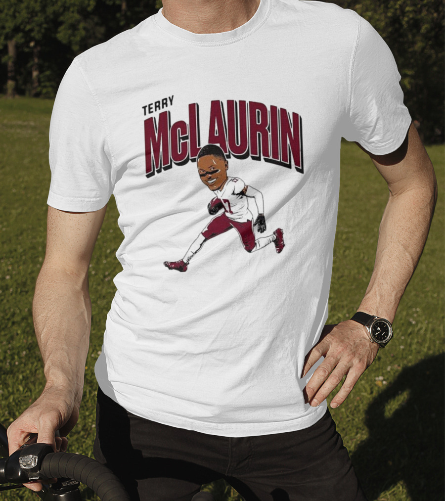 Terry McLaurin 17 Football Player Caricature T-Shirt