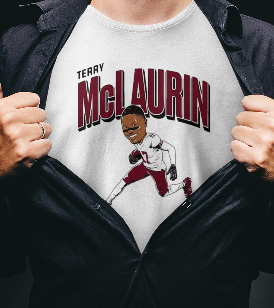 Terry McLaurin 17 Football Player Caricature T-Shirt
