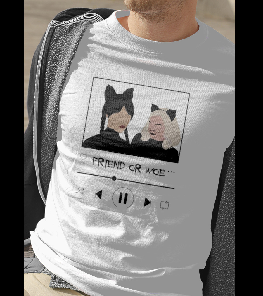 Friend Or Woe Wednesday And Enid Sinclair Track T-Shirt