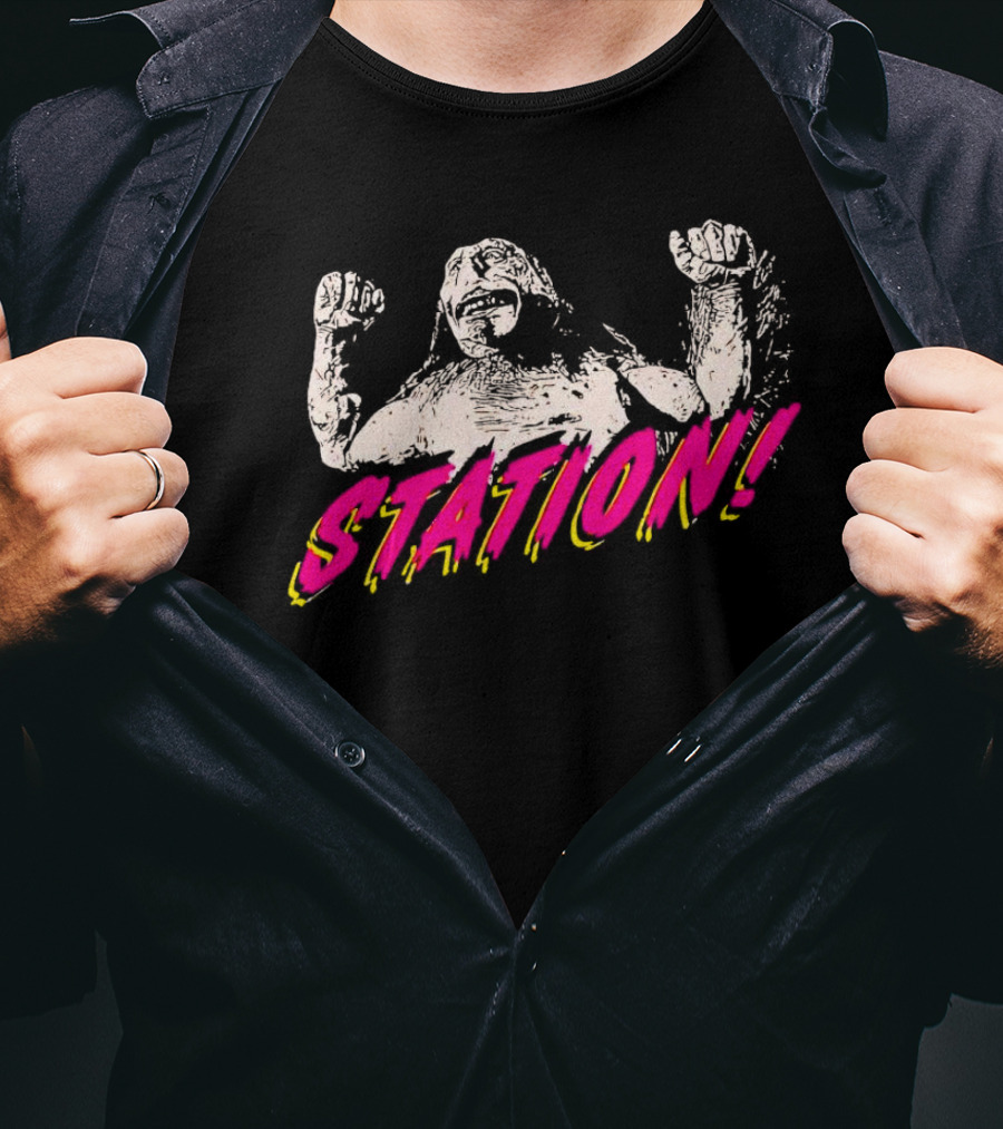 Station Bill And Ted's Bogus Journey Retro Monster T-Shirt