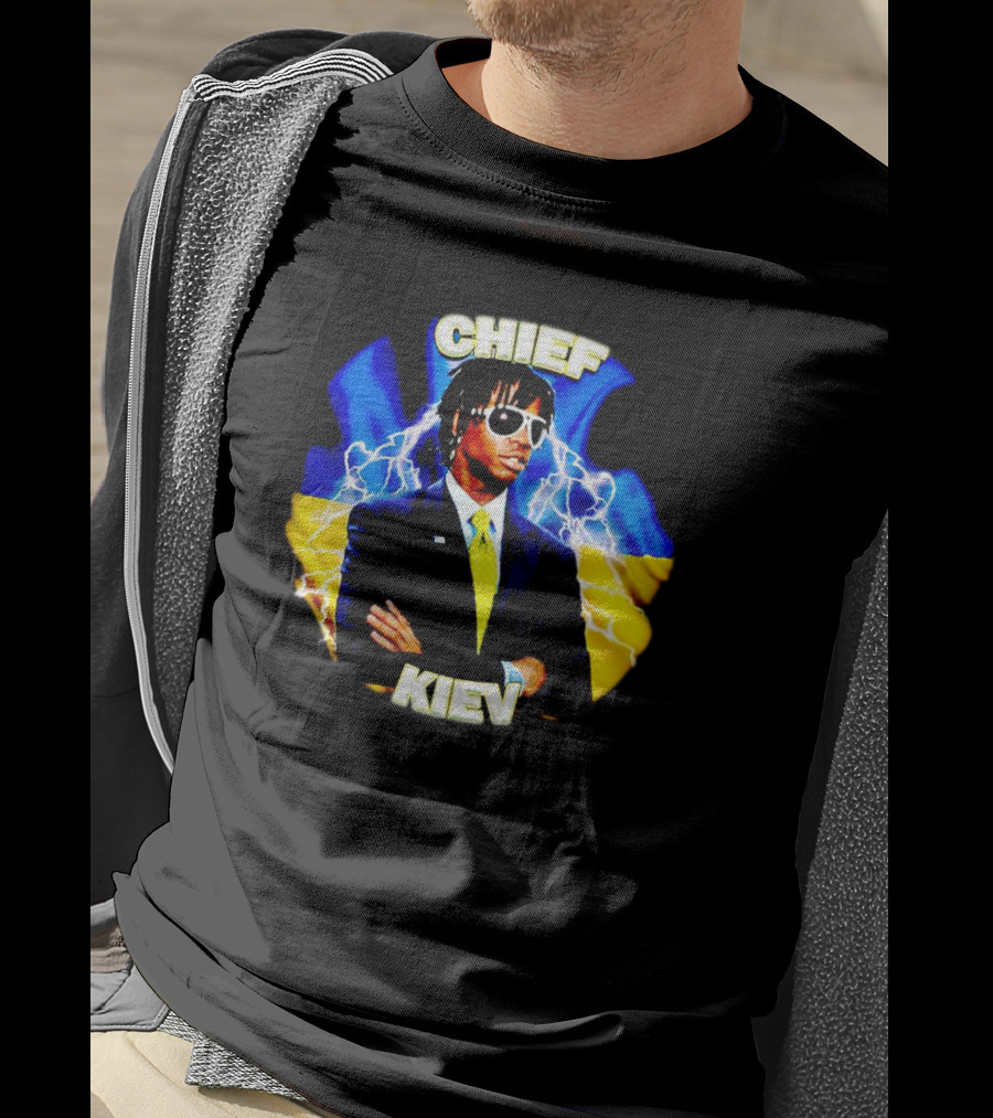 Chief Kiev Lightning Suit And Sunglasses T-Shirt