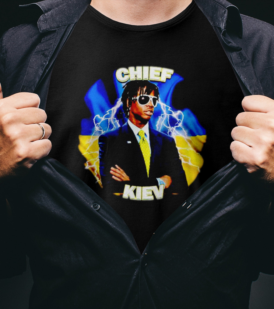 Chief Kiev Lightning Suit And Sunglasses T-Shirt