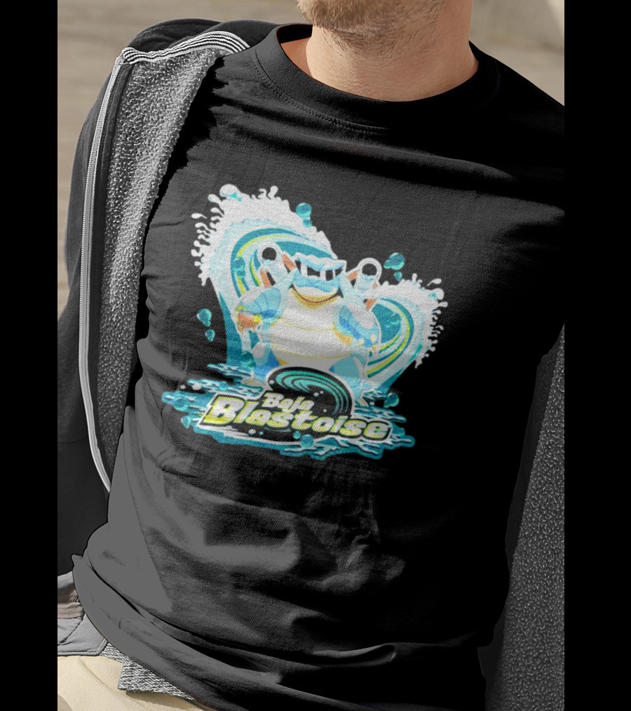 Baja Blastoise Splashing Surf Adventure T-Shirt