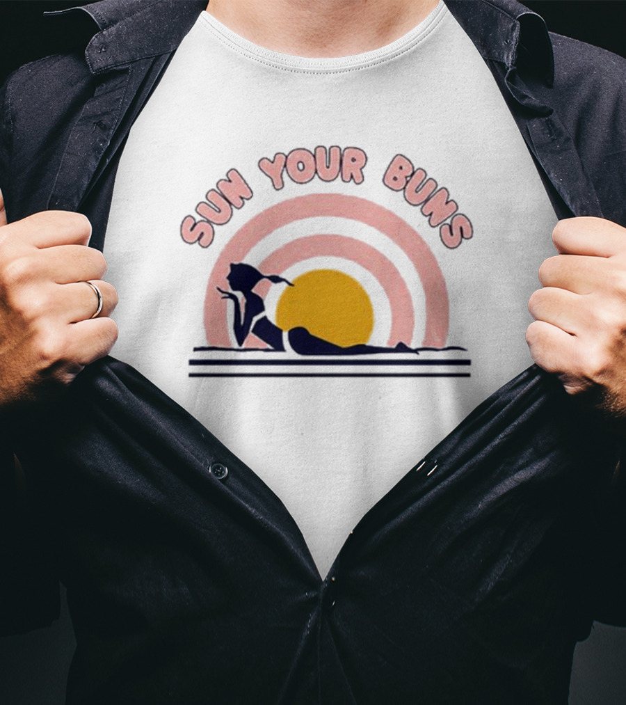 Sun Your Buns Retro Florida Beach Vibes T-Shirt