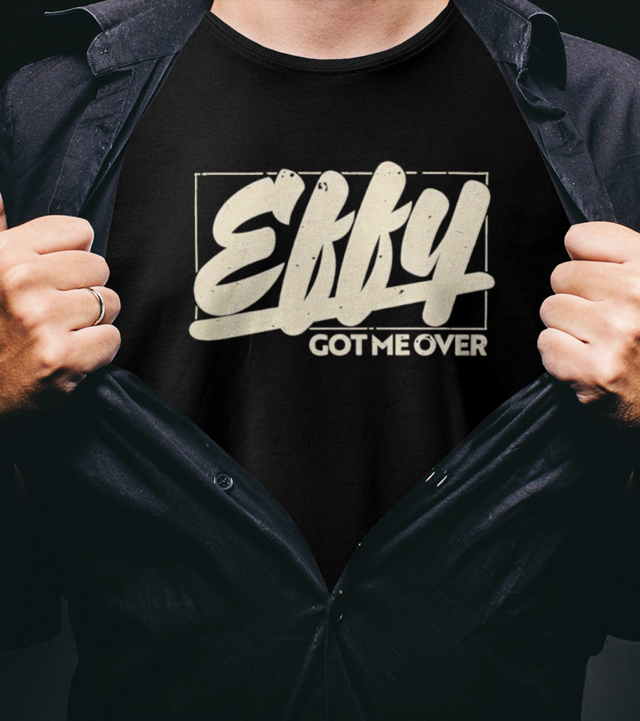 Effy Got Me Over Retro Styled Text Block T-Shirt