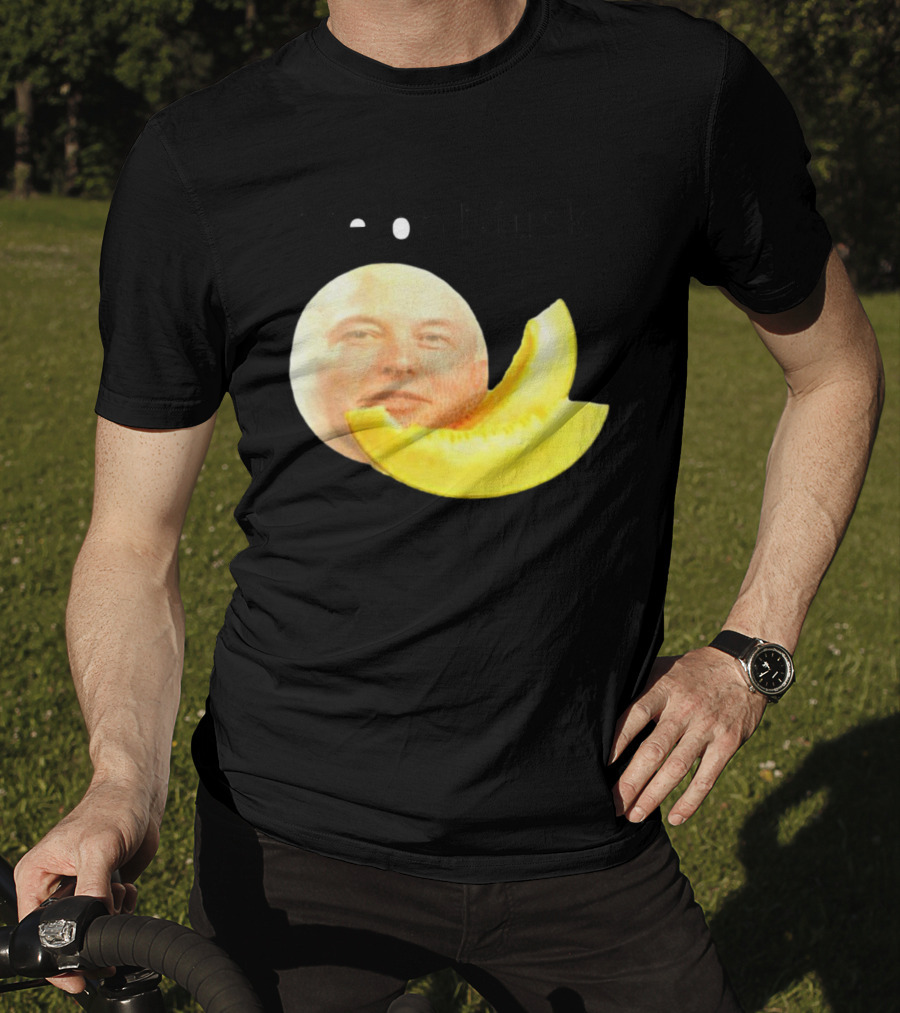 Melon Musk Canary Musk Face With Melon Slice T-Shirt