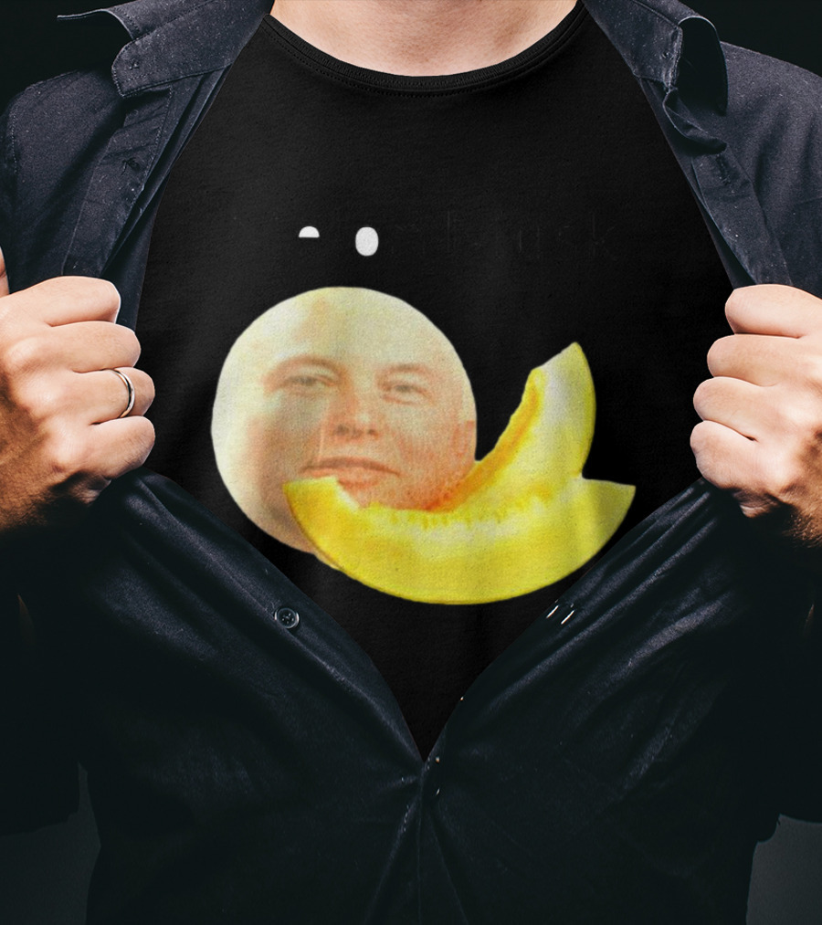 Melon Musk Canary Musk Face With Melon Slice T-Shirt
