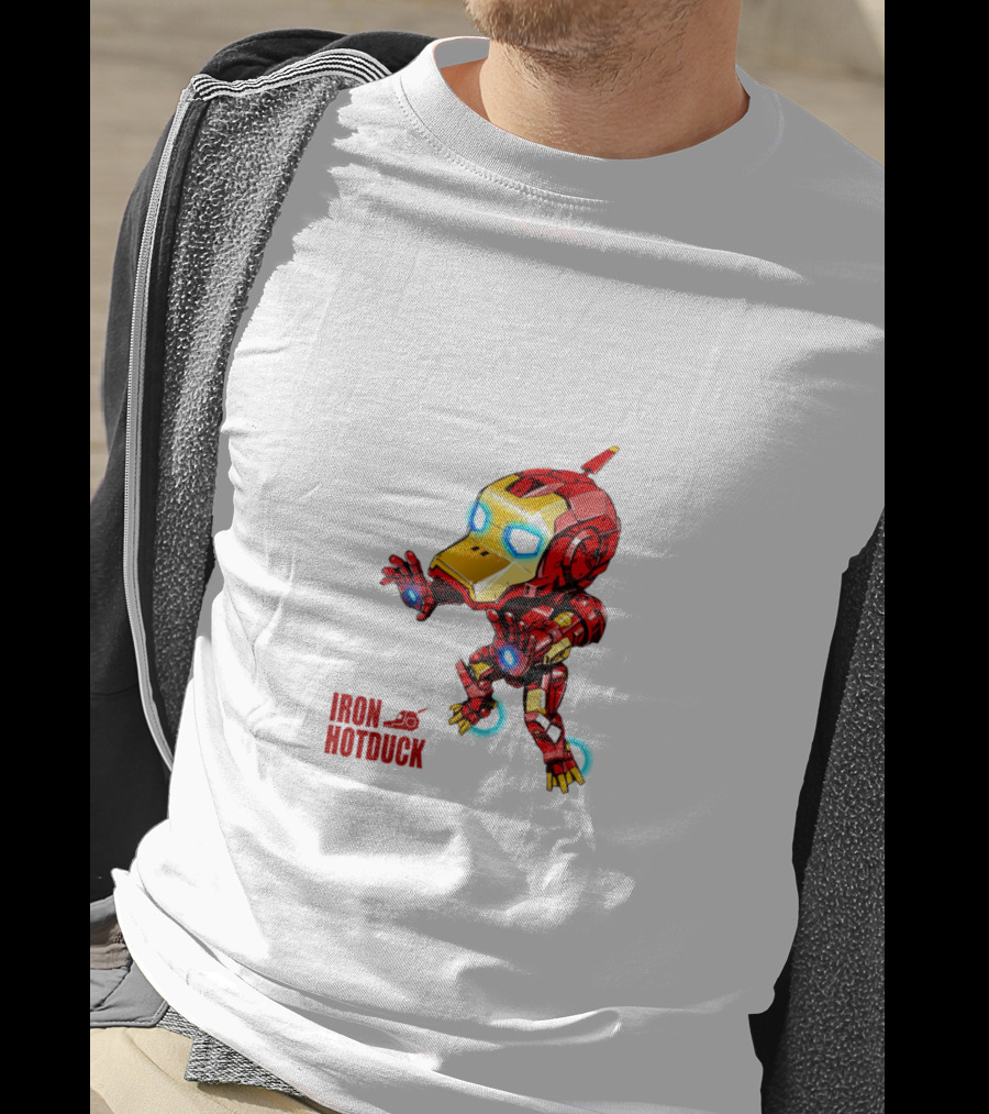 Iron Hotduck Character Robot Duck Suit T-Shirt