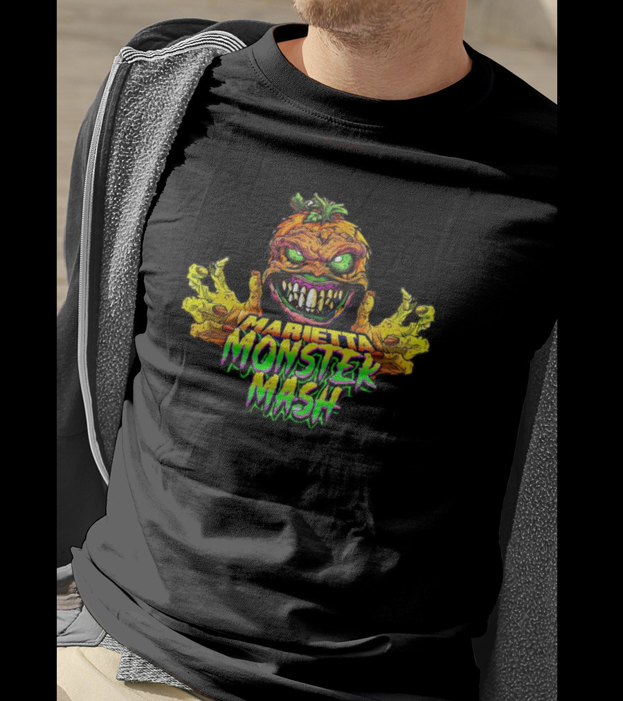 Marietta Monster Mash Pumpkin Seed Halloween T-Shirt