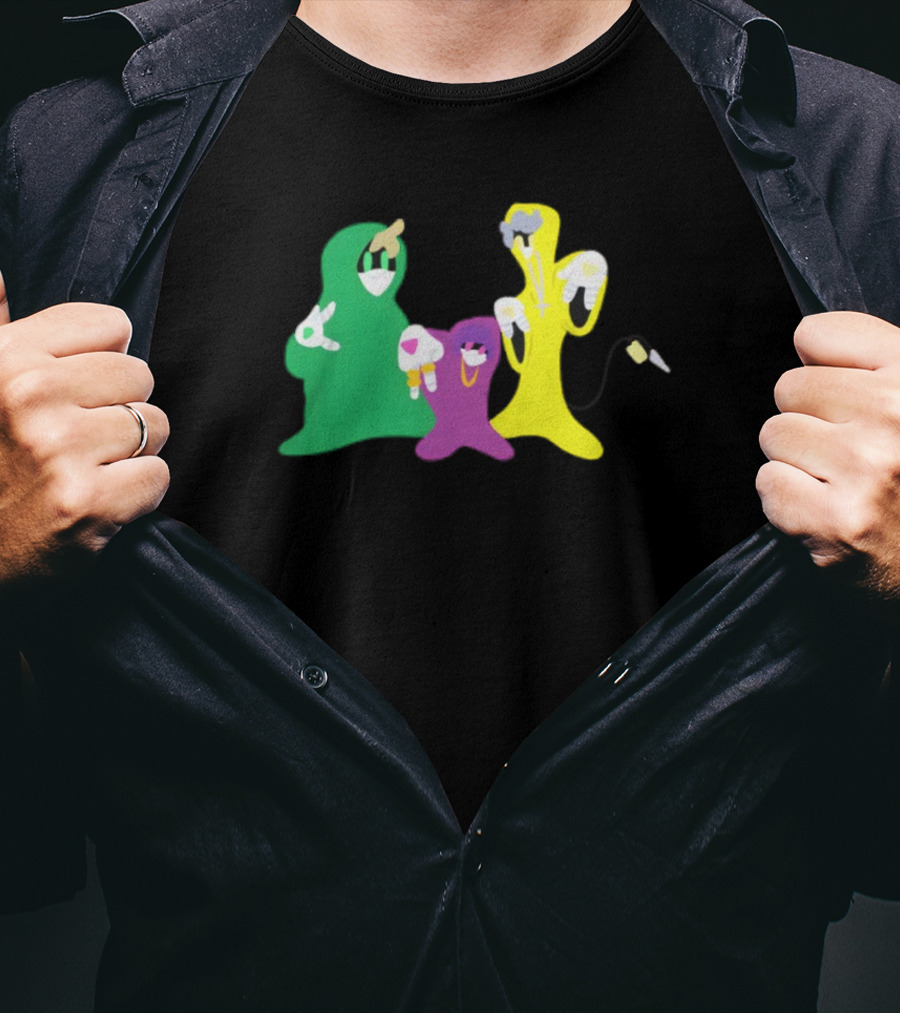 Shadow Wizard Money Gang Colorful Ghosts With Microphones And Spells T-Shirt