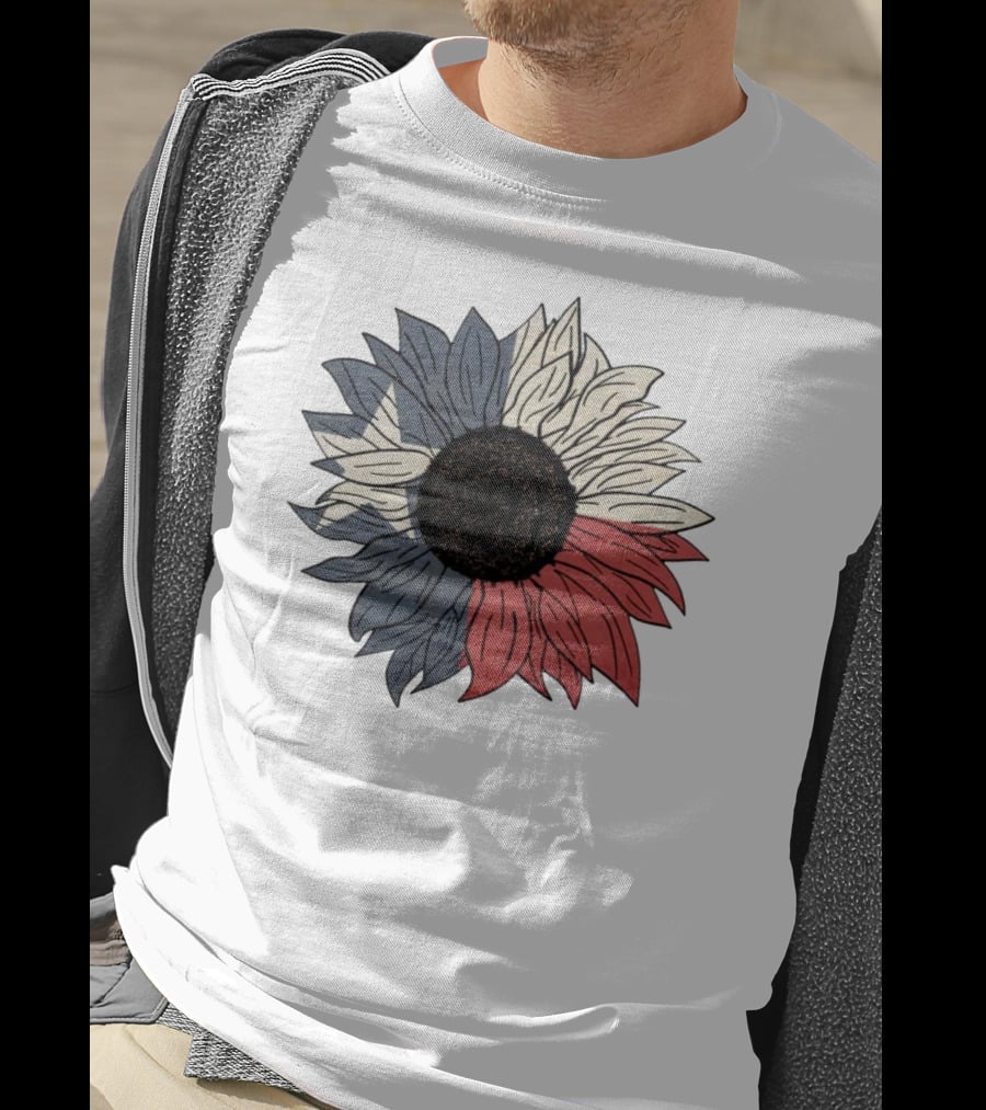 Texas Flag Sunflower Bloom T-Shirt