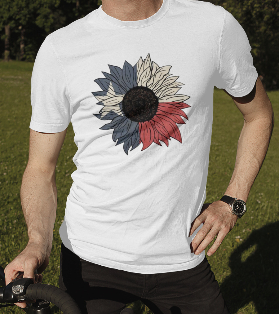 Texas Flag Sunflower Bloom T-Shirt
