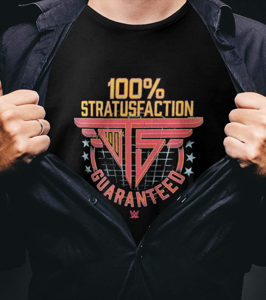 100% Stratusfaction Guaranteed WWE Trish Stratus Logo Winged T-Shirt