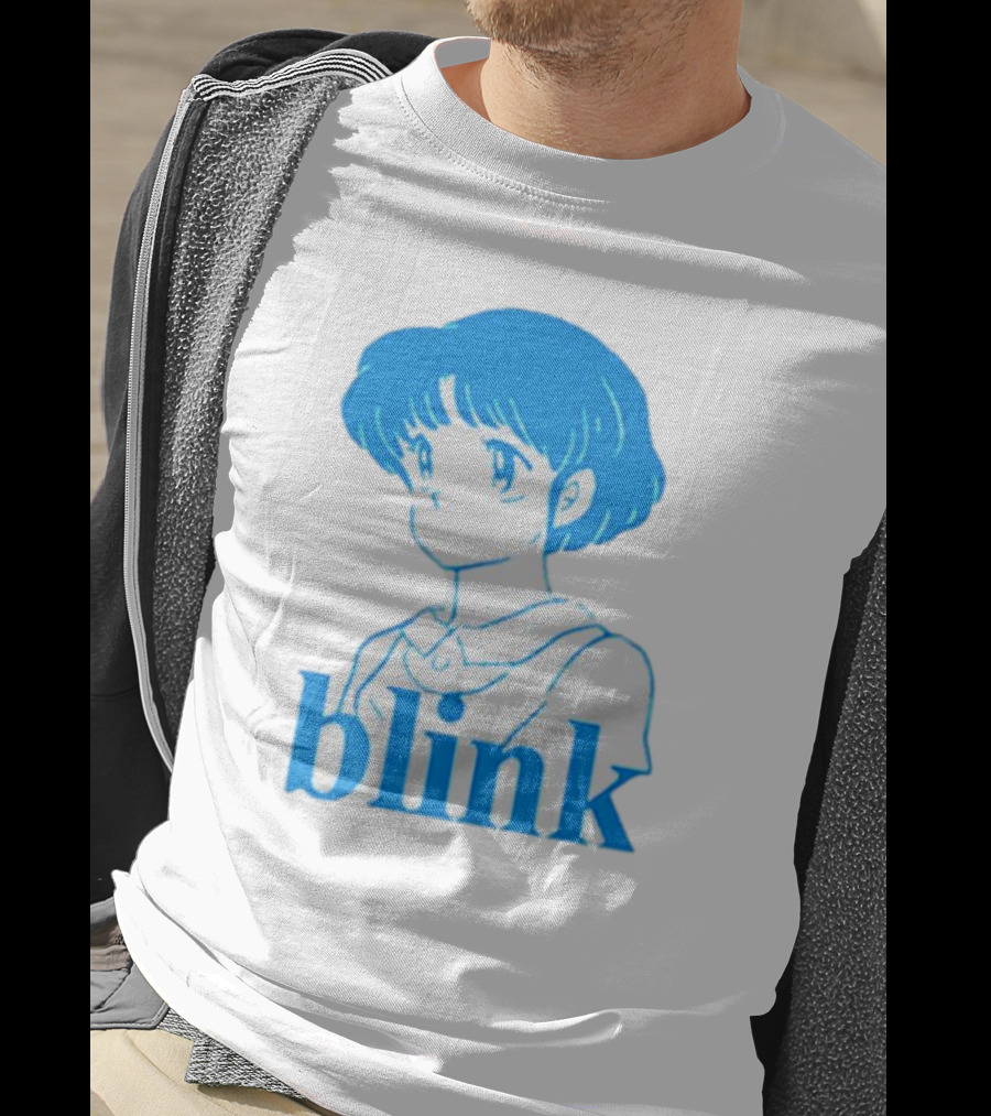 Blink Anime Girl Blue T-Shirt
